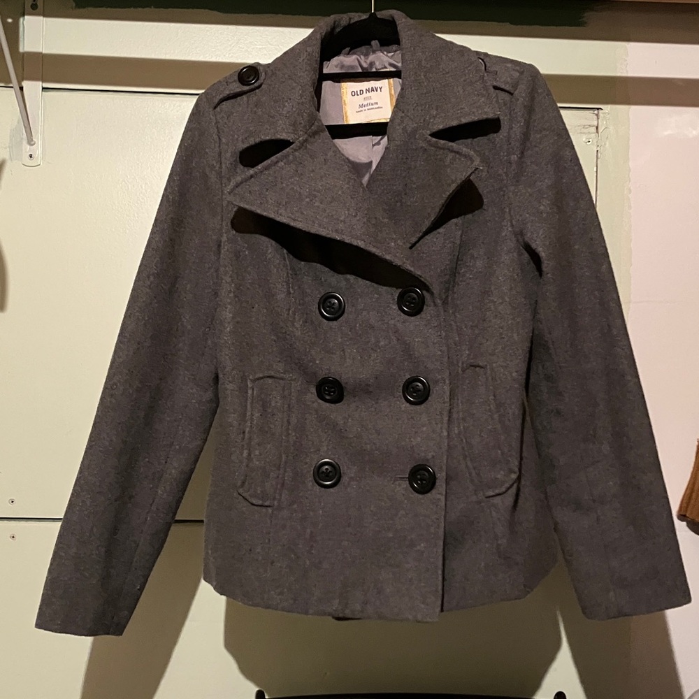 Old Navy Gray Peacoat